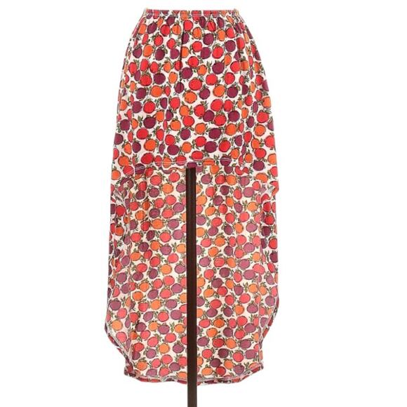 Forever 21 Fruit Printed Hi Lo Skirt - Picture 1 of 10